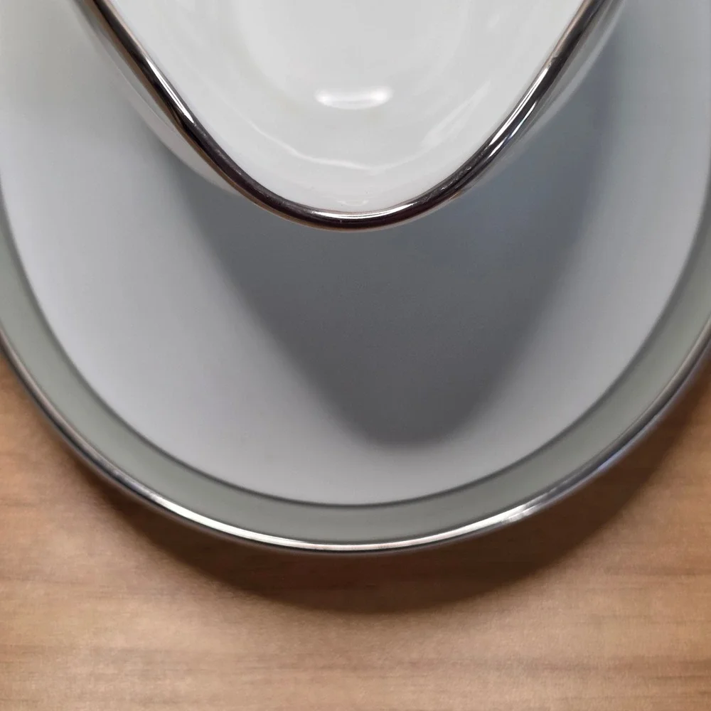 Vintage Noritake Lucille Gravy Boat with Attached‎ Underplate 5813 Made in Japan